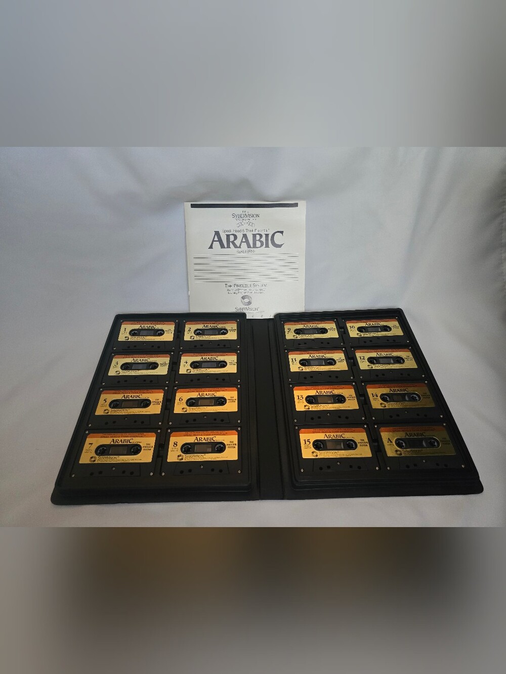 VNTG SyberVision Pimsleur ARABIC Eastern Language Course COMPLETE CASSETTE-MINT!